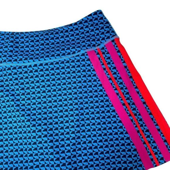 NEW Addison Bay SET Logan sport bra & flounce skorts Sz M lake geo pickleball - Picture 10 of 15